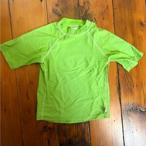 Kids Lime Green Swim Shirt
